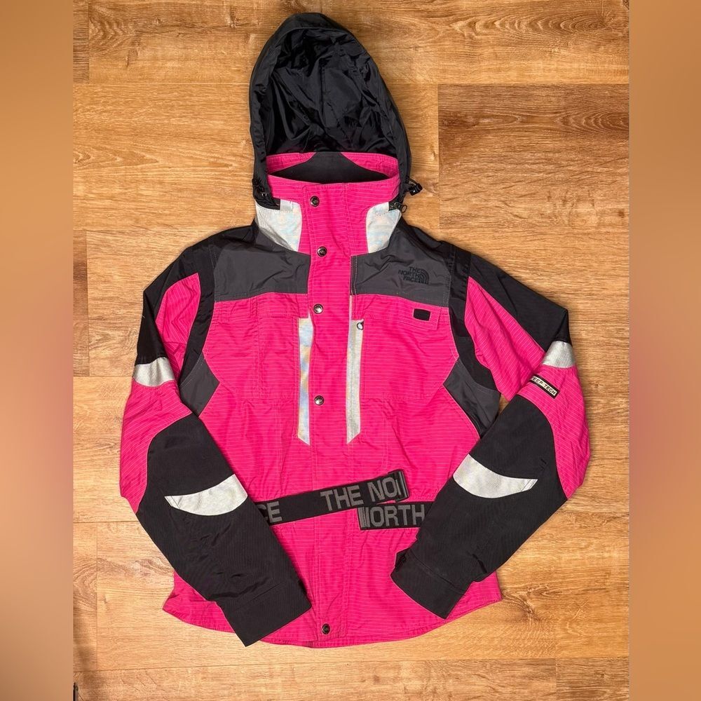 RARE The North Face Steep Tech Pink Colorblock Parka Ski Jacket Women’s large